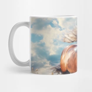 Horse Animal Wildlife Wilderness Colorful Realistic Illustration Mug